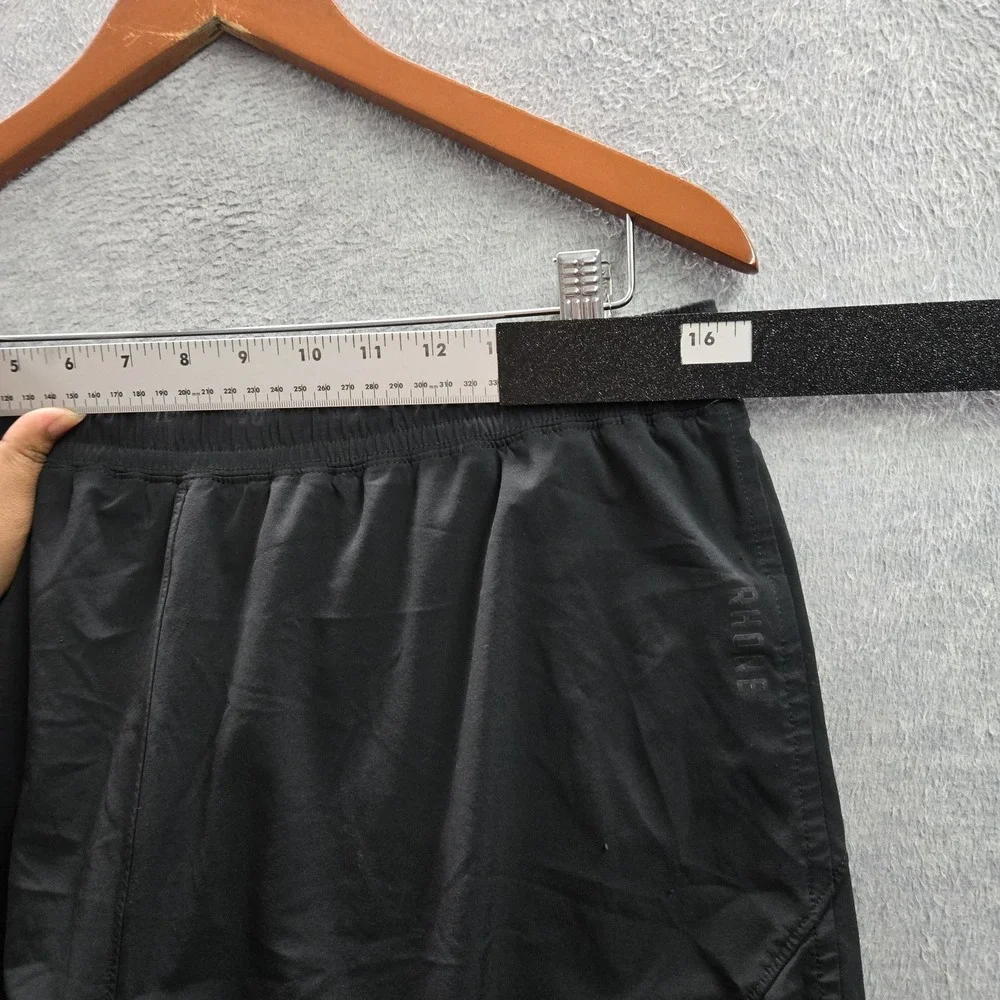 Rhone Men Activewear Shorts L Black Athletic Shorts Zipper 3
